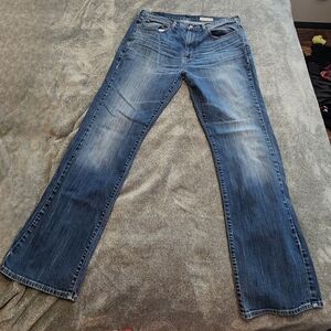 Cremieux Women’s Flare Jeans 36x31 Blue Stretch Denim High Rise Bootcut